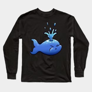 Adorable Whale Design Long Sleeve T-Shirt